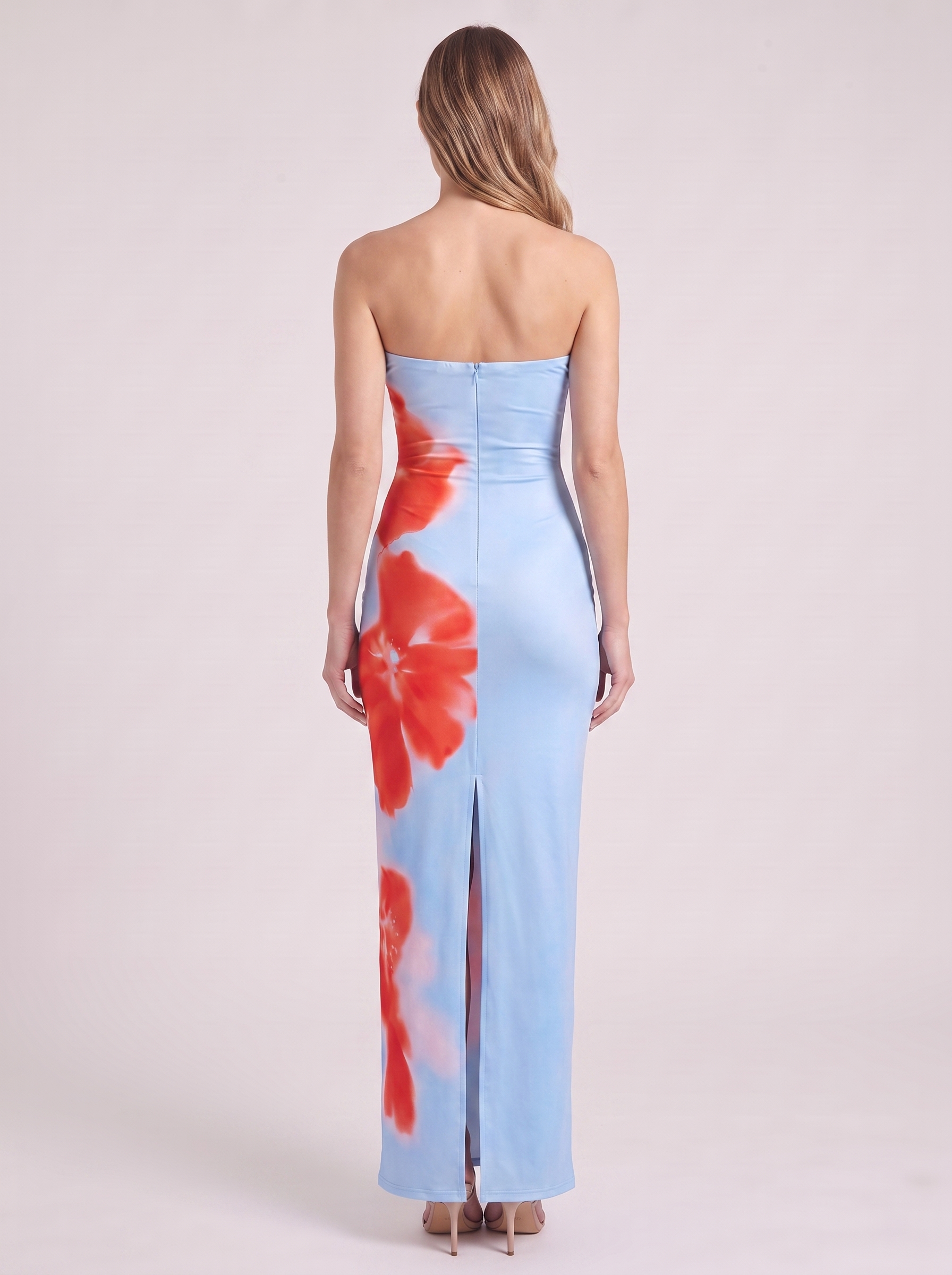 Women's Summer Maxi Dress with Slim Slit Design