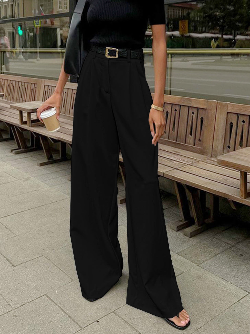 Women's Tailored Wide Leg Trousers