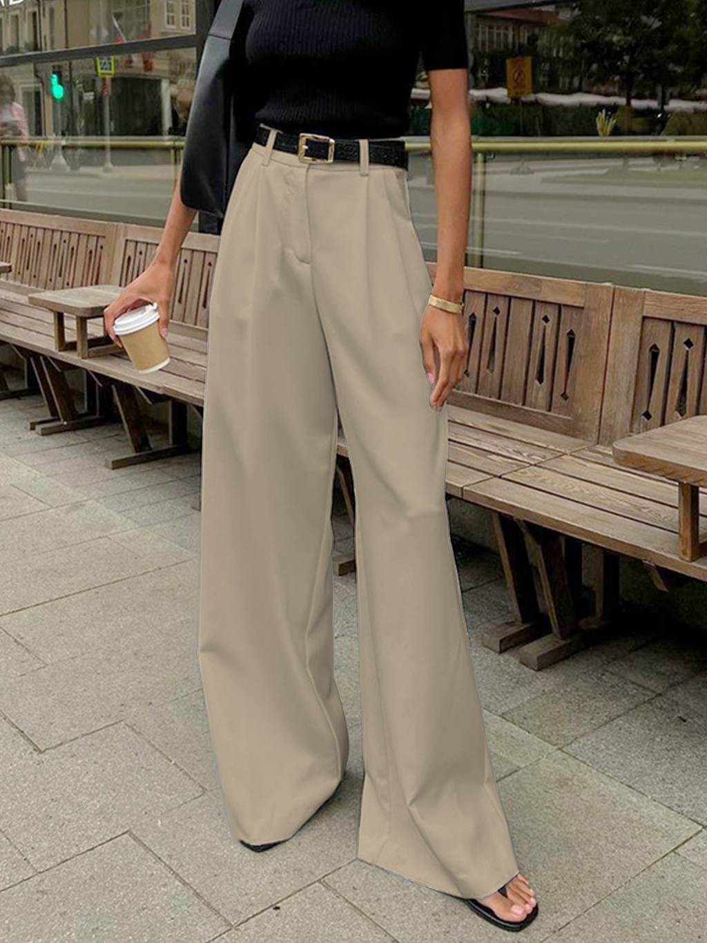 Women's Tailored Wide Leg Trousers