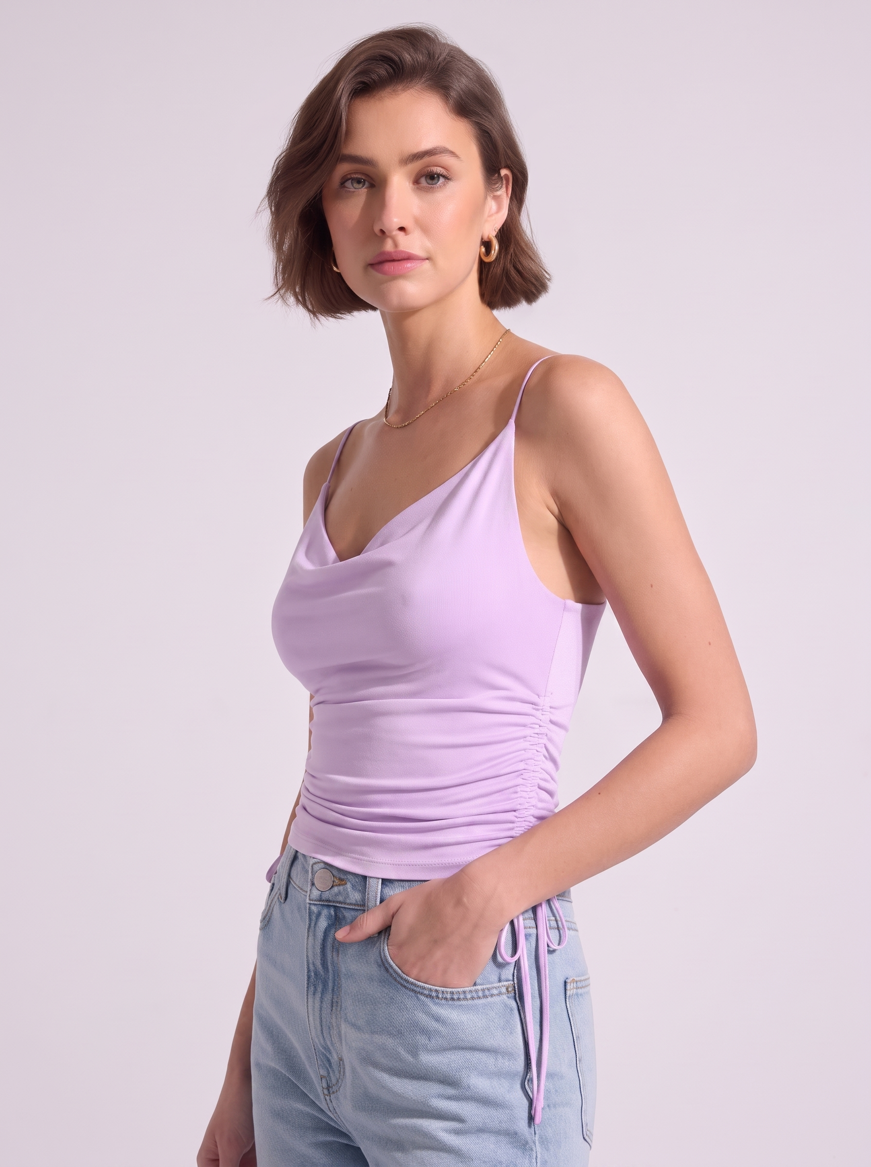 Women's V-Neck Spaghetti Strap Camisole Top