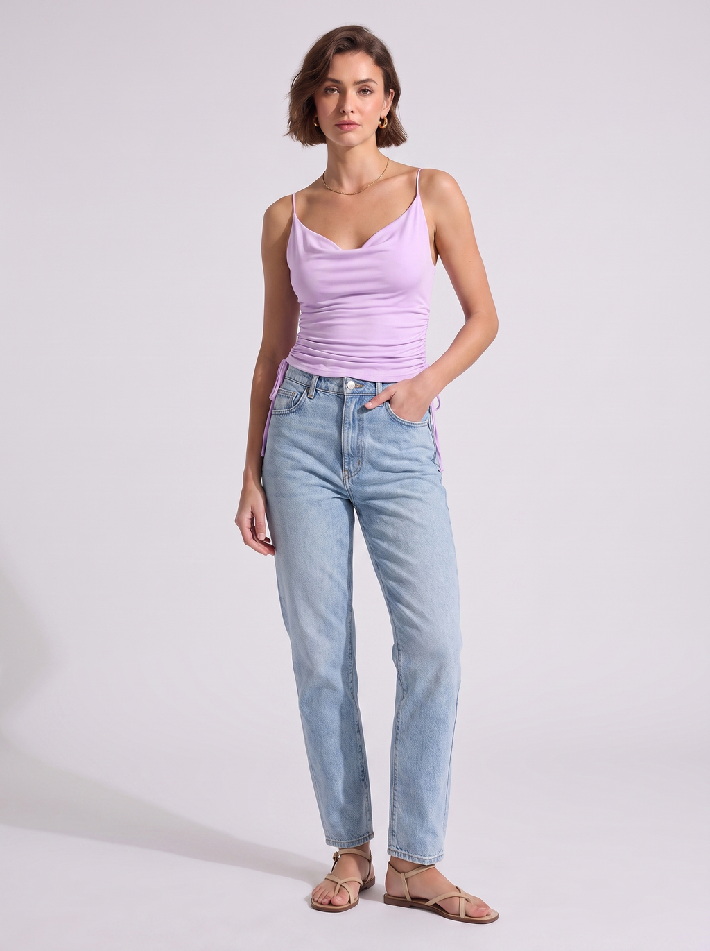 Women's V-Neck Spaghetti Strap Camisole Top
