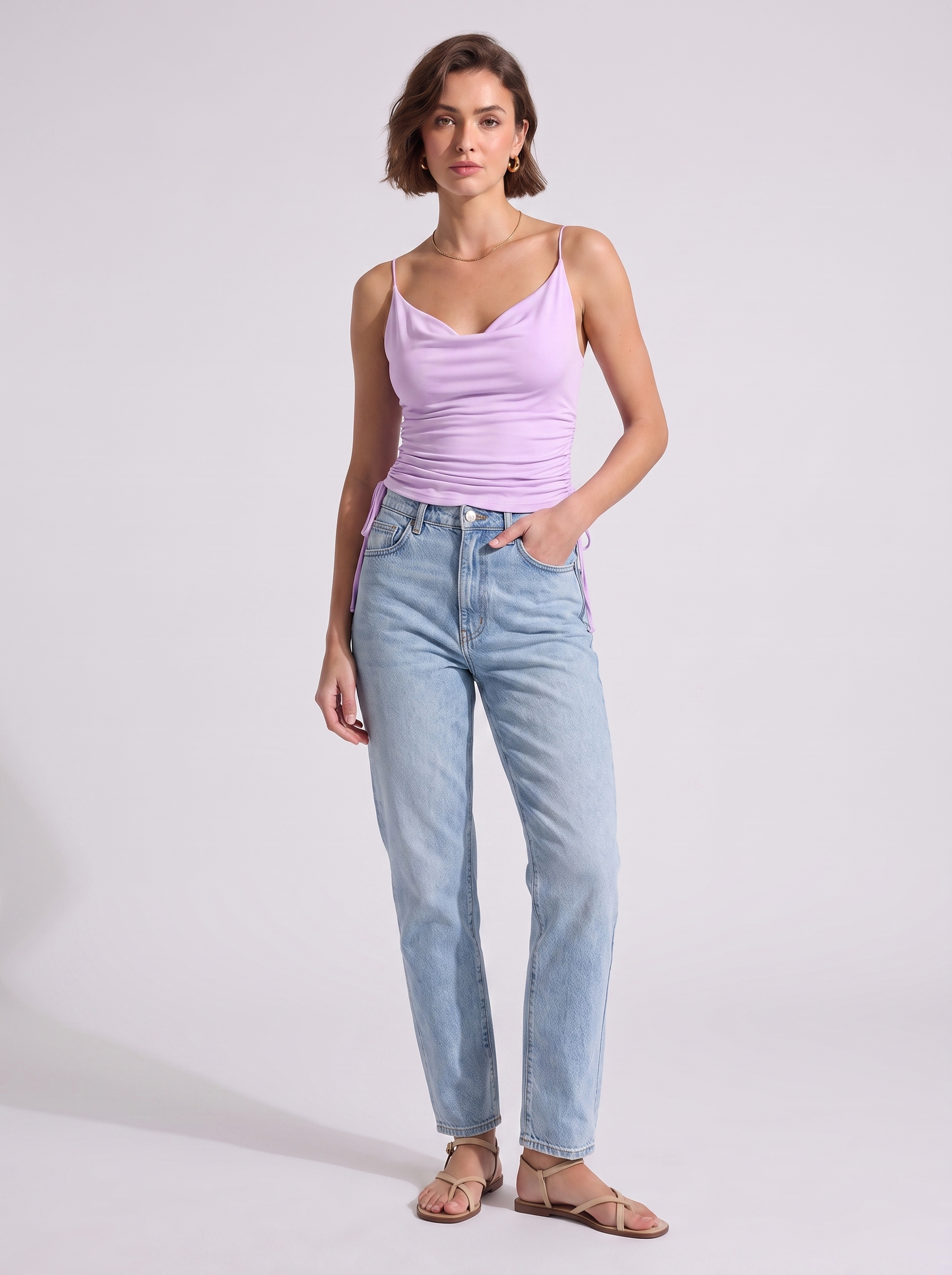Women's V-Neck Spaghetti Strap Camisole Top