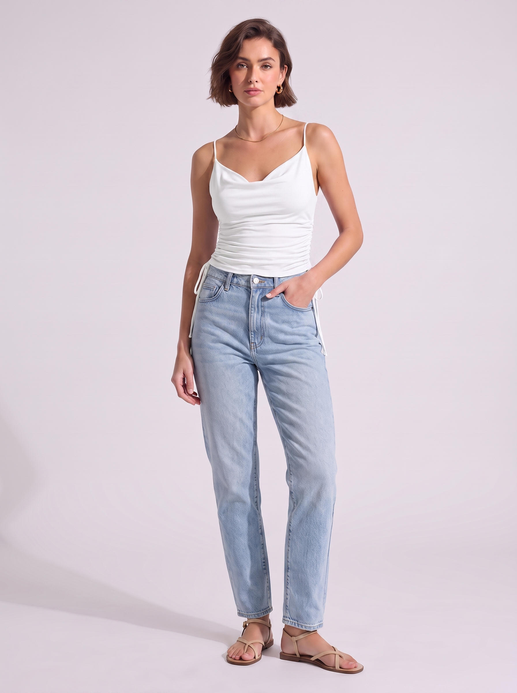 Women's V-Neck Spaghetti Strap Camisole Top