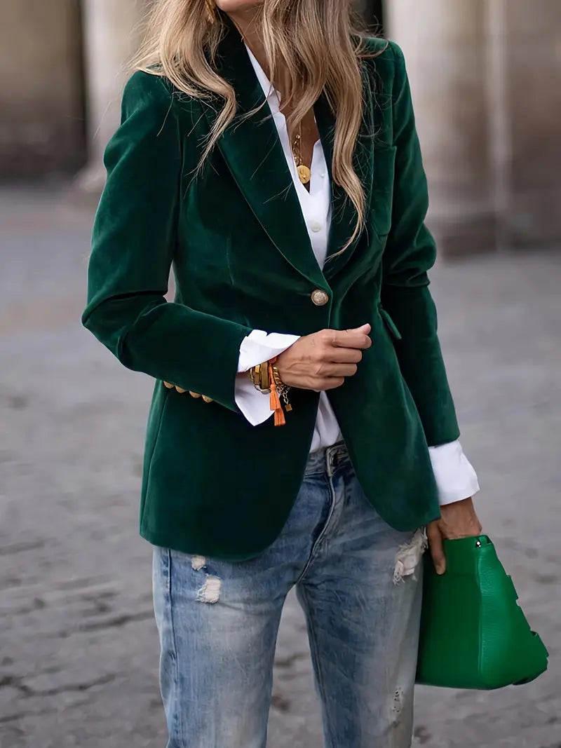Women's Velvet Blazer