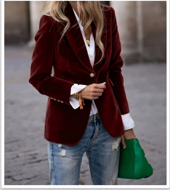 Women's Velvet Blazer