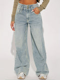 Women's Vintage Look Wide-Leg Jeans