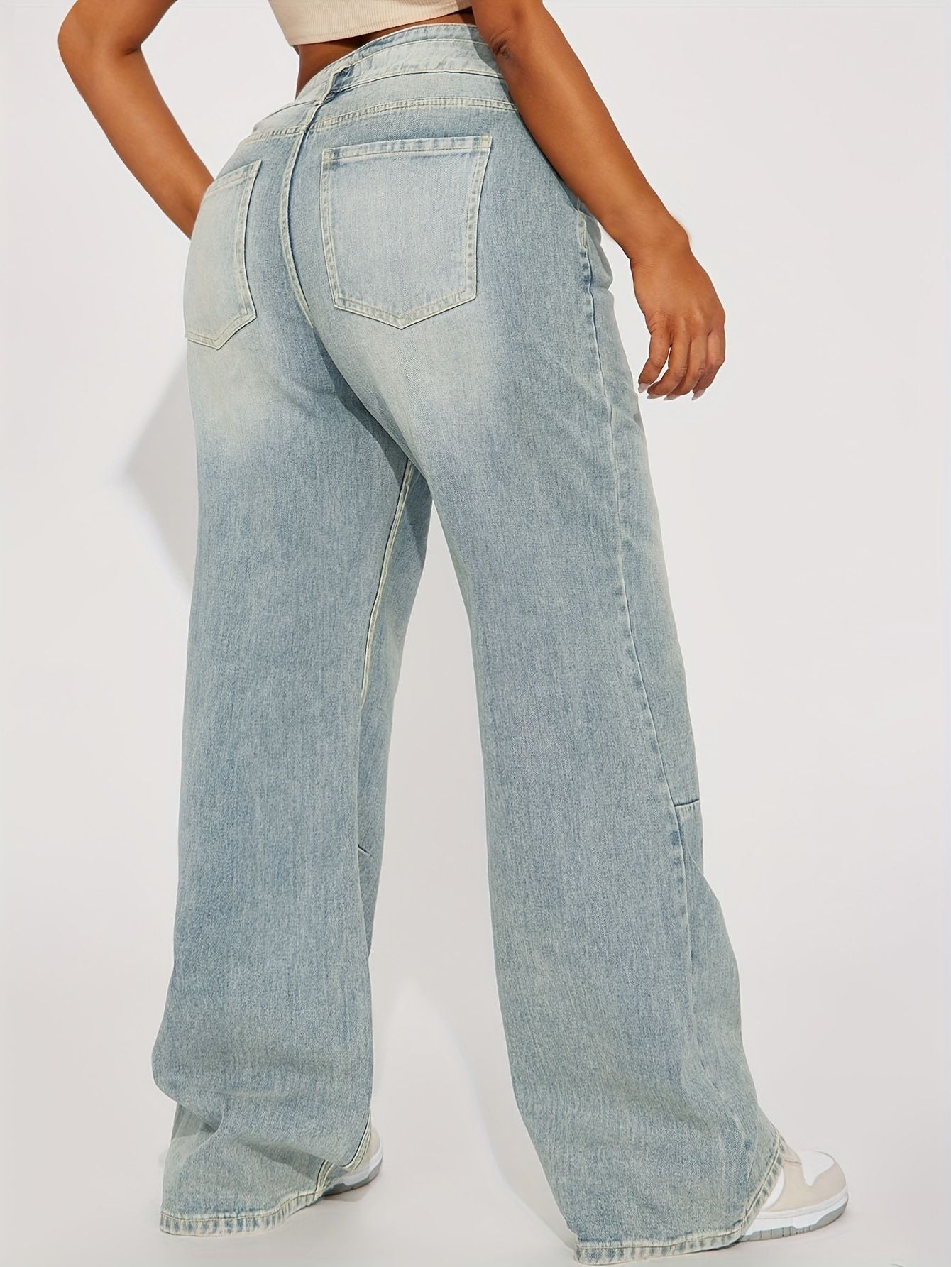Women's Vintage Look Wide-Leg Jeans