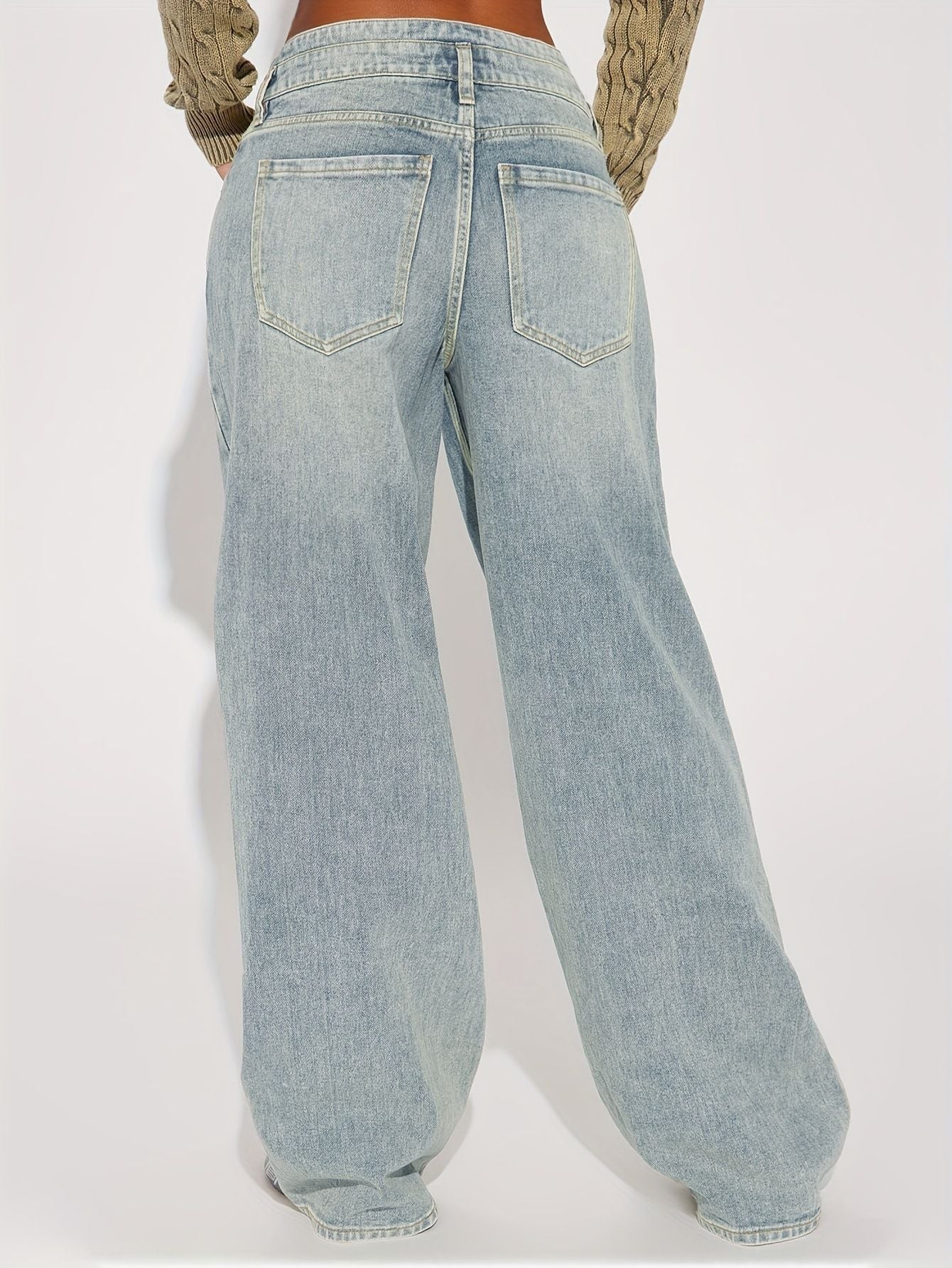 Women's Vintage Look Wide-Leg Jeans