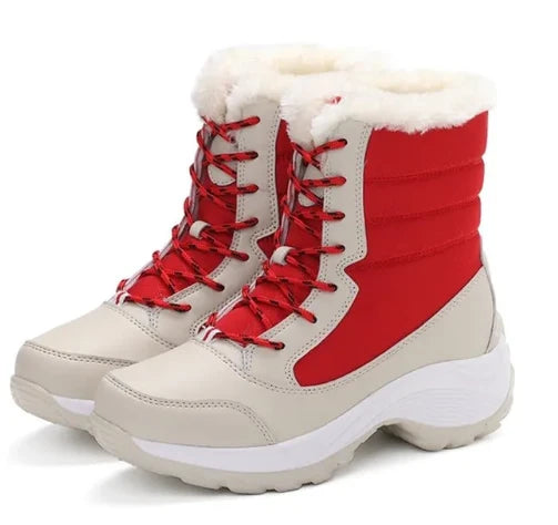 Women's Waterproof Winter Boots with Fur Lining and Non-Slip Sole
