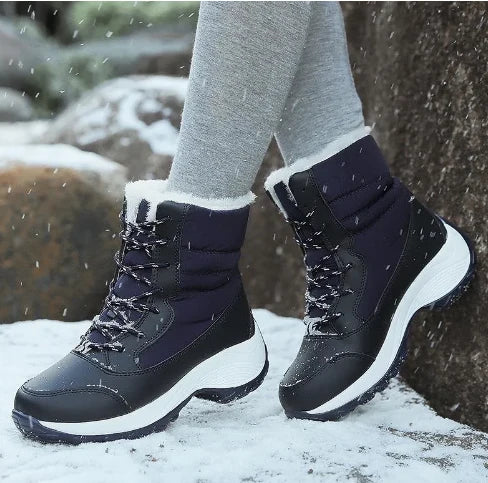 Women's Waterproof Winter Boots with Fur Lining and Non-Slip Sole