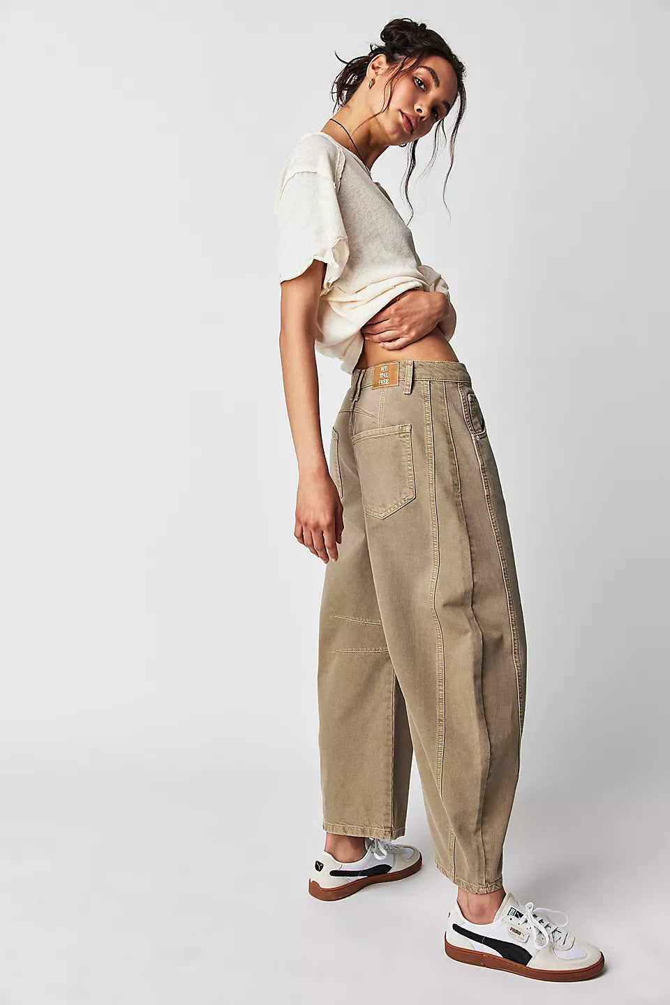 Women's Wide Leg Mid-Rise Denim Jeans