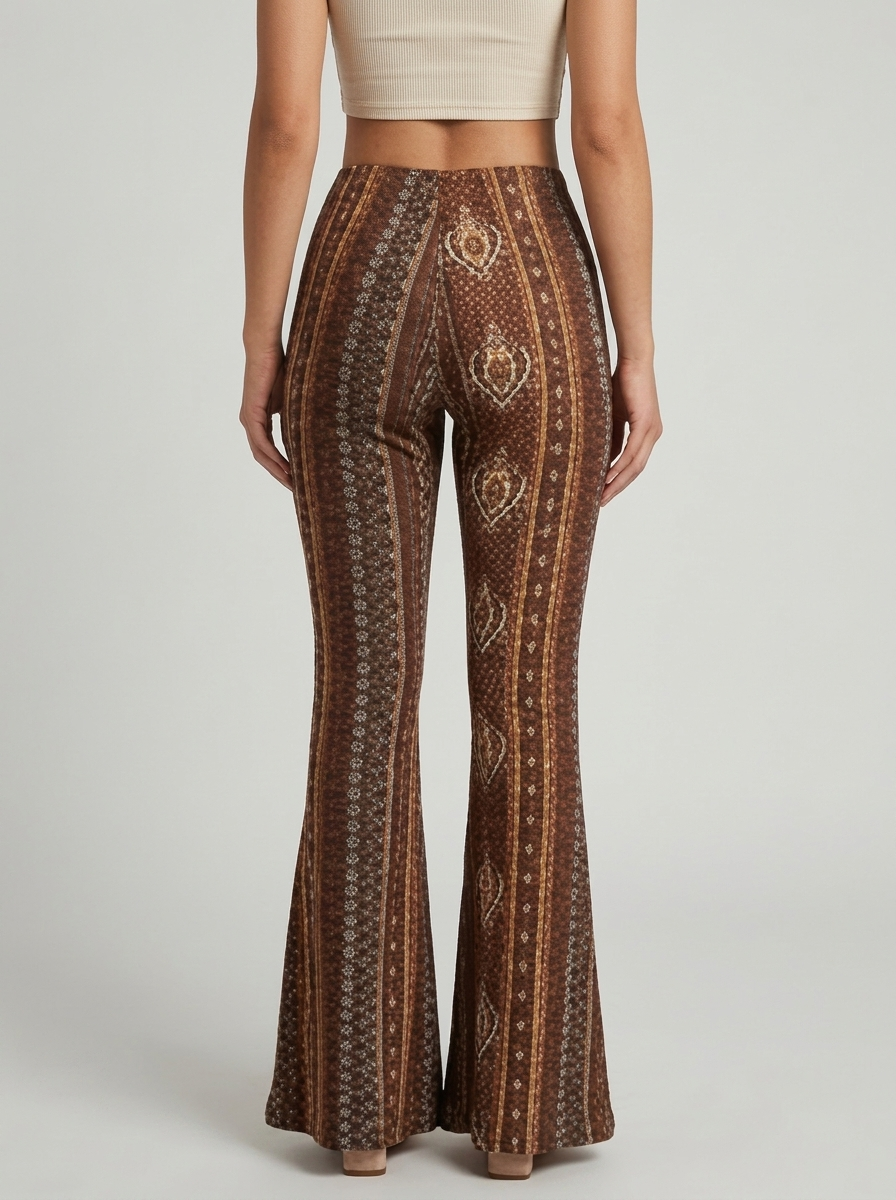 Women's Slim Fit Printed Flair Pants