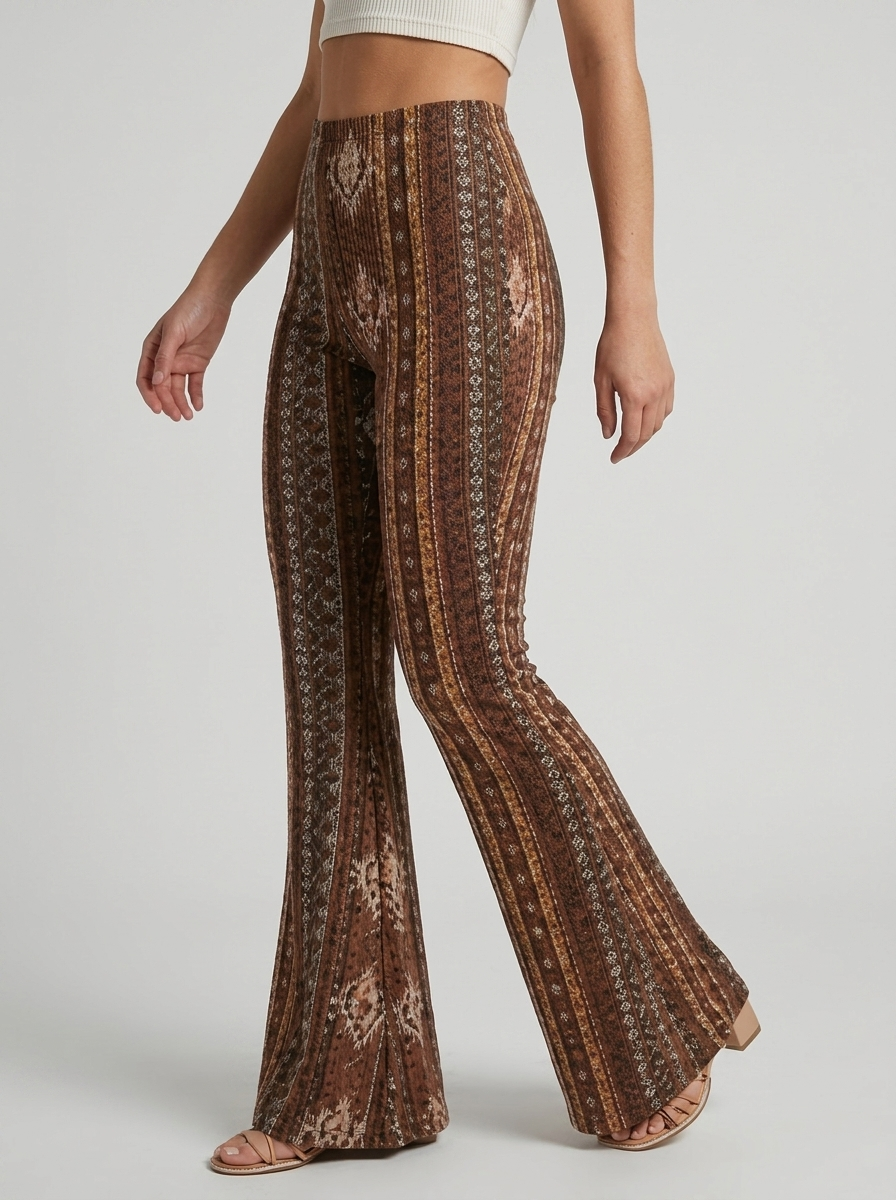 Women's Slim Fit Printed Flair Pants
