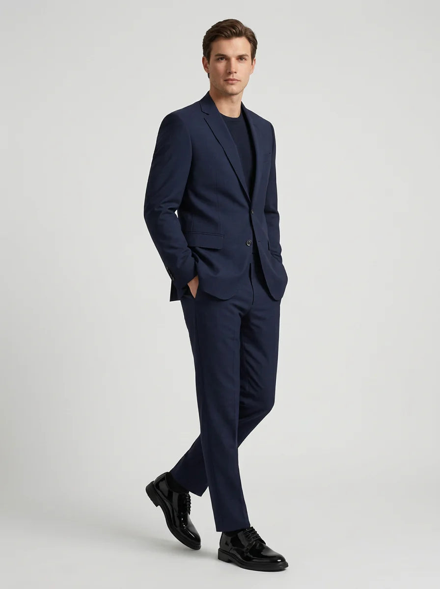 Men's Elegant Lace-Up Derby Shoes for Formal and Casual Wear