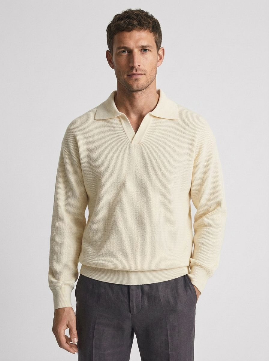 Men's Long Sleeve Polo Shirt