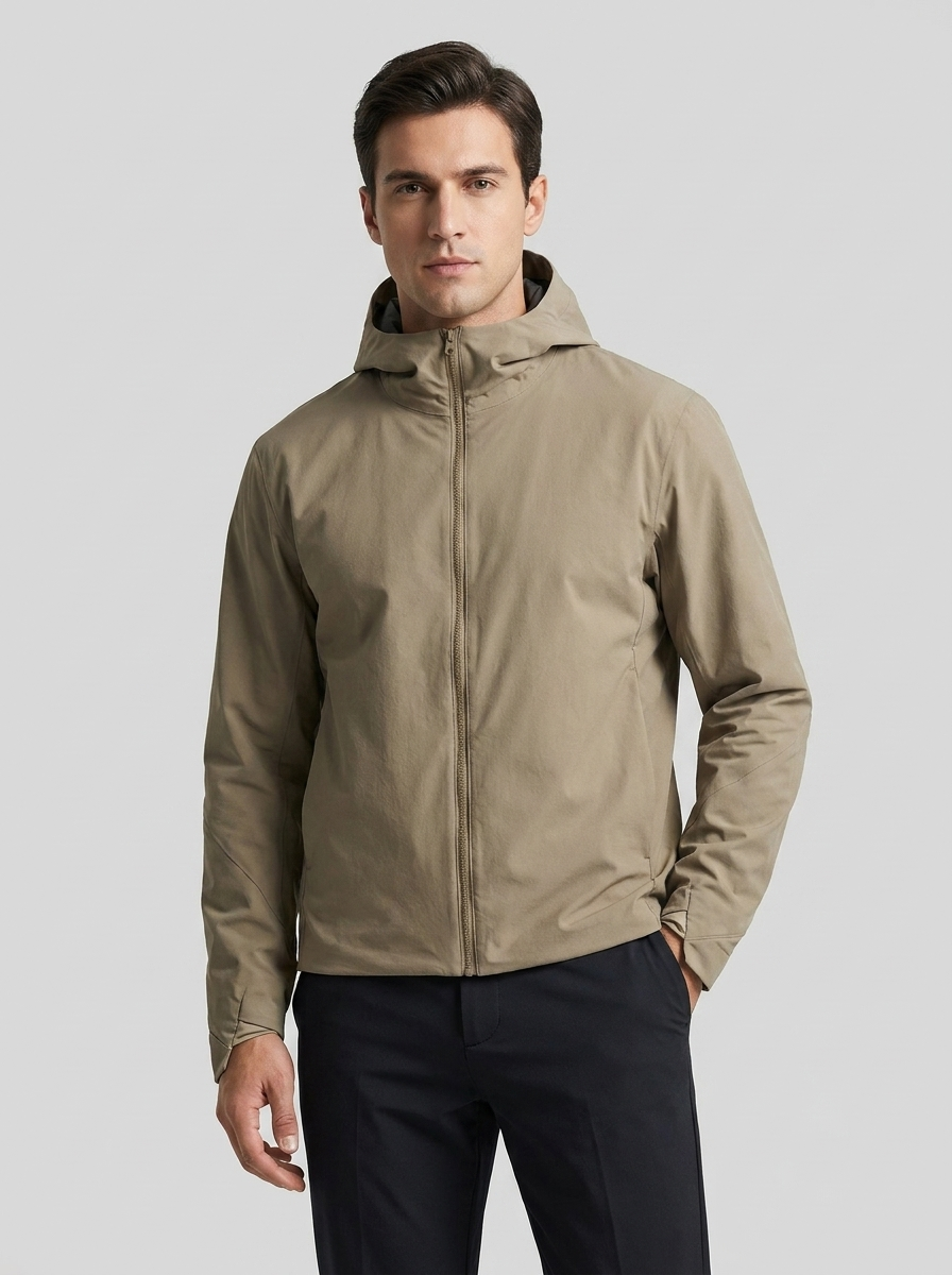 Men's Softshell Hooded Jacket Wind Resistant Breathable