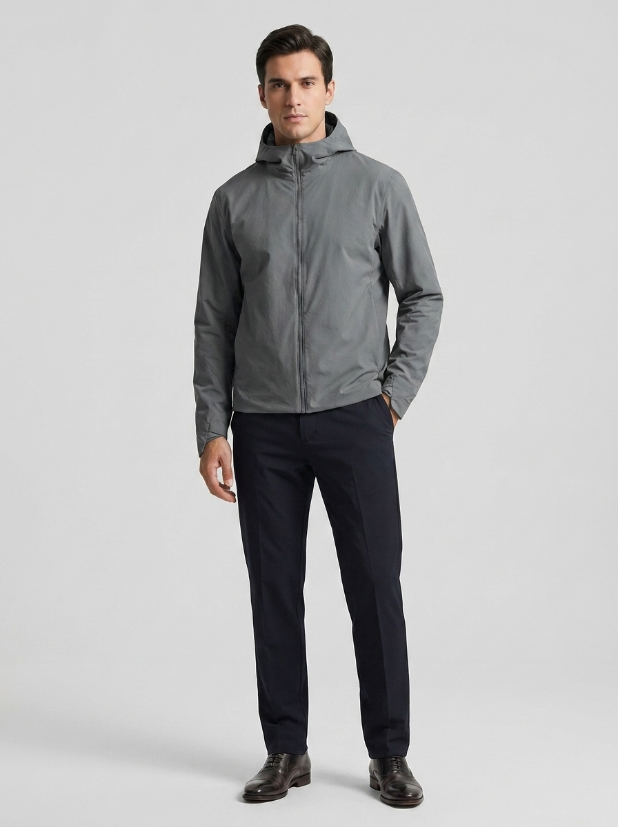 Men's Softshell Hooded Jacket Wind Resistant Breathable