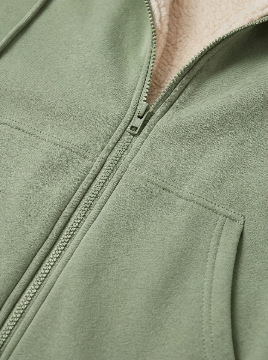 Women's Wool-Lined Fleece Coat - Warm Winter Outerwear