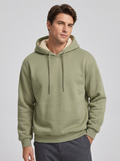 Men's Fleece-Lined Pullover Hoodie for Cold Weather Comfort