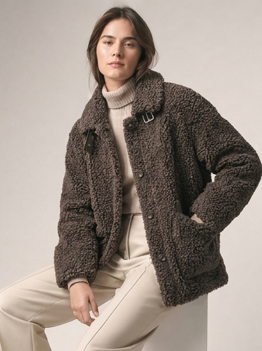 Women's Faux Fur Winter Coat - Thick for Cold Weather