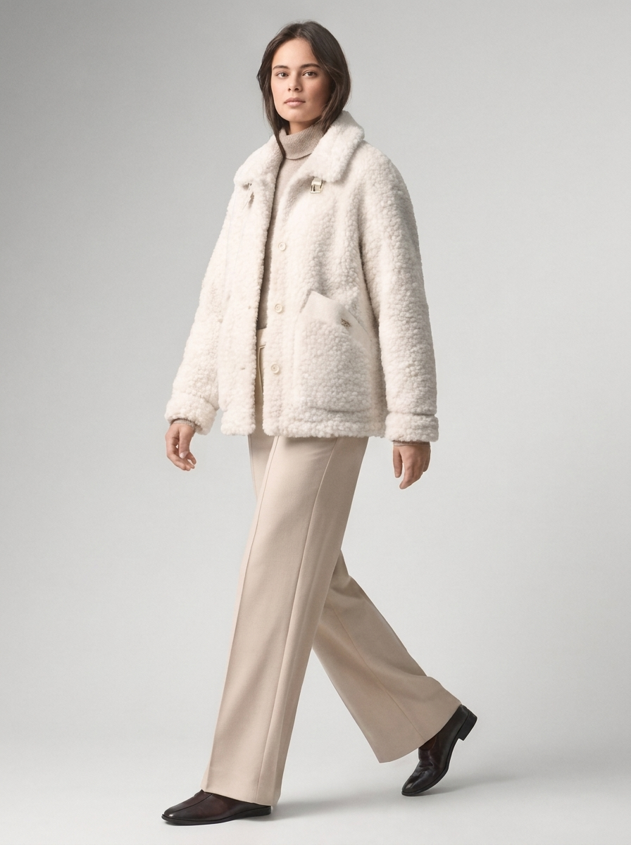 Women's Faux Fur Winter Coat - Thick for Cold Weather