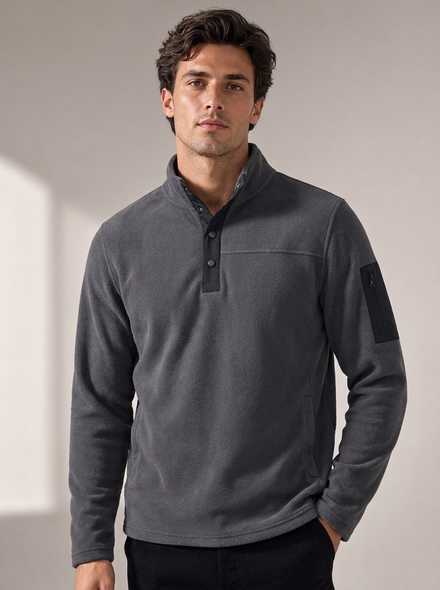 Men's Quarter-Zip Fleece Pullover