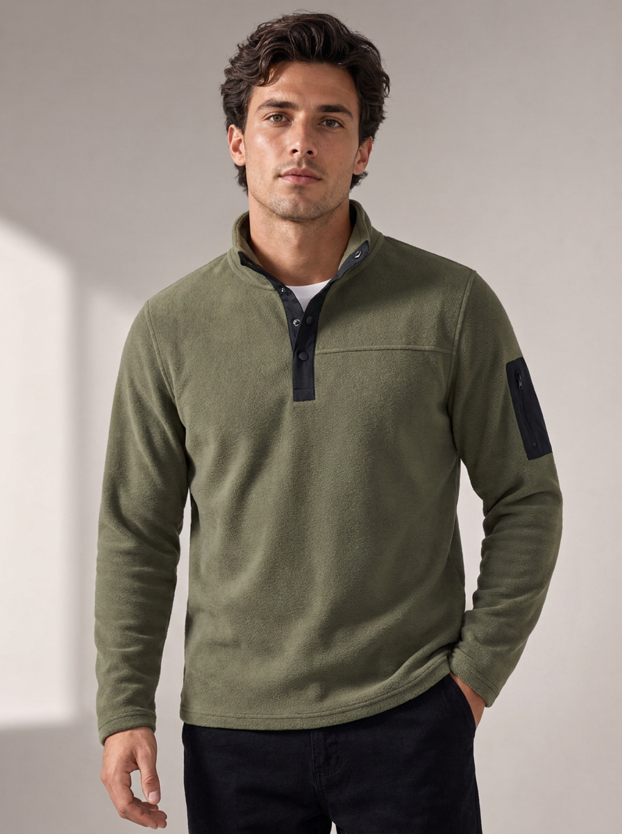 Men's Quarter-Zip Fleece Pullover
