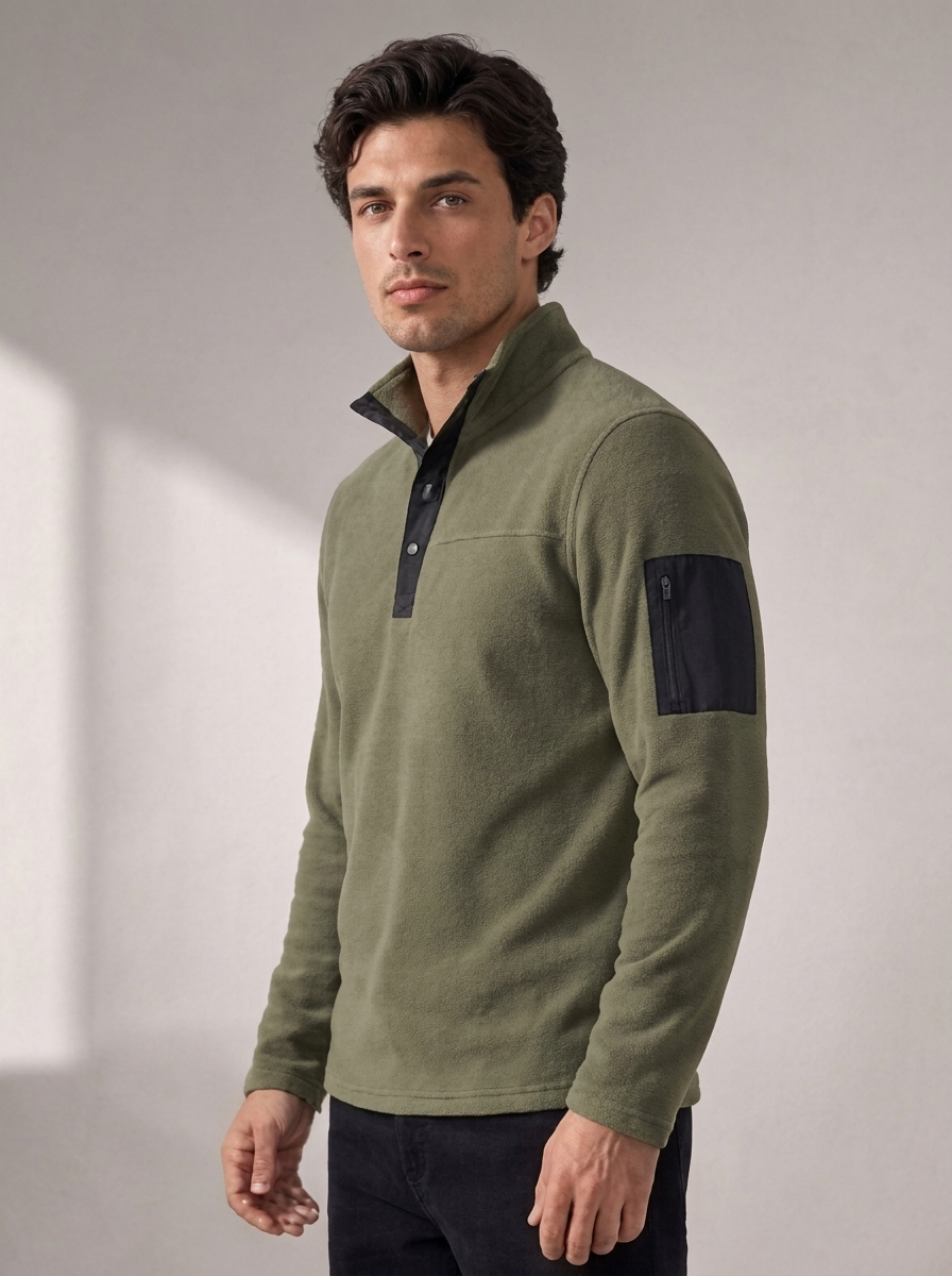 Men's Quarter-Zip Fleece Pullover