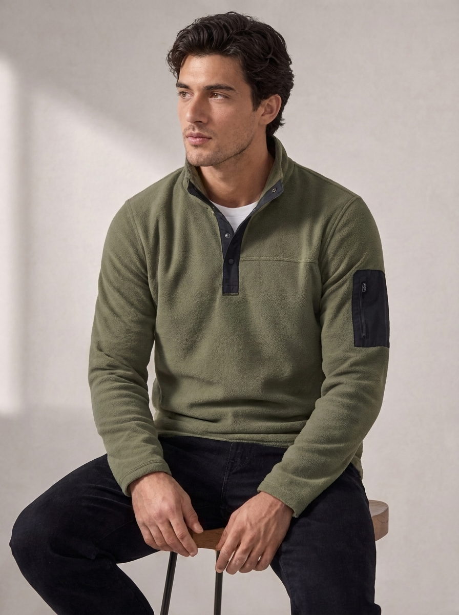 Men's Quarter-Zip Fleece Pullover