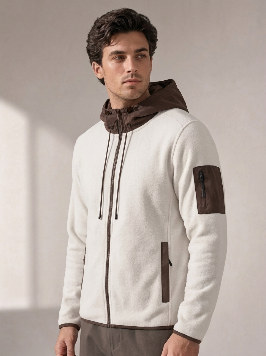 Men's Full-Zip Hooded Fleece Jacket