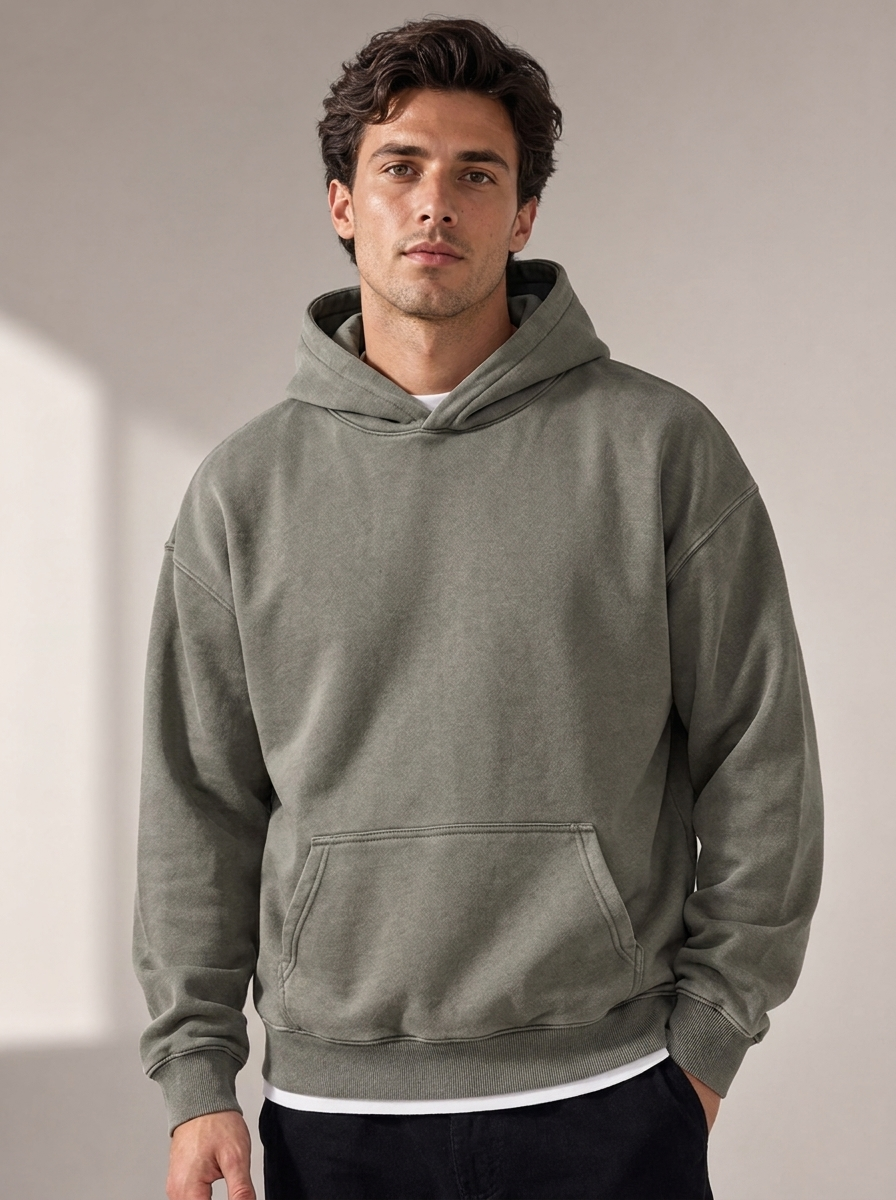 Men's Fleece Hoodie for Comfortable Casual Style